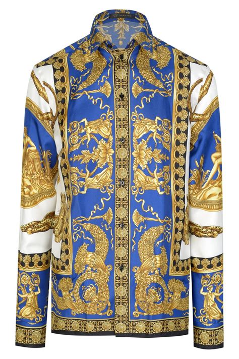 versace pattern shirt|authentic Versace shirts.